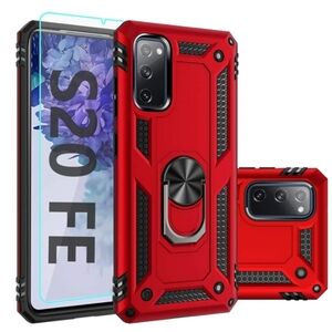 Samsung Red Rugged Case with Kickstand and Reinforced Corners